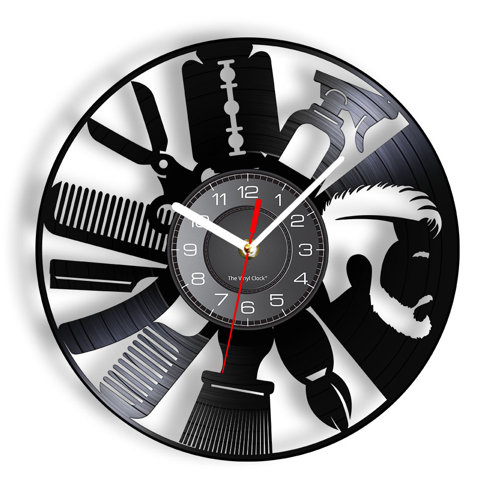 Hair Salon Tools Wall Clock Ba - огляд і ціна Interior Design Living Room Ideas