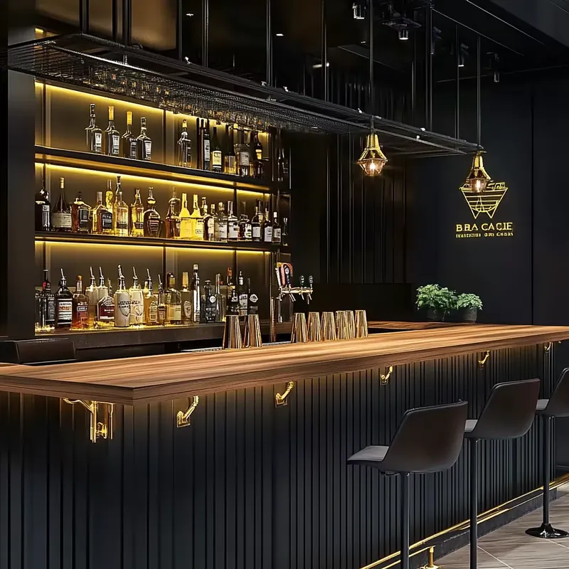 for Industrial Style Wooden Ba - огляд і ціна Interior Design Industrial Style