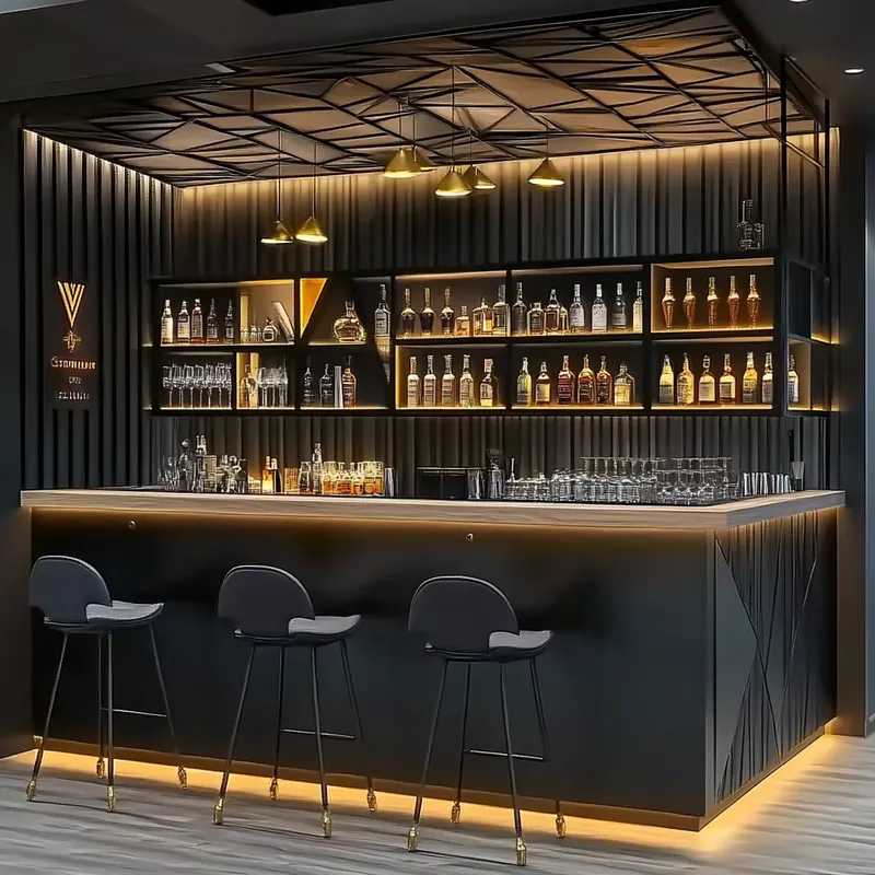 for Industrial Style Wooden Ba - огляд і ціна Interior Design Industrial Style