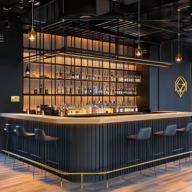 for Industrial Style Wooden Ba - огляд і ціна Interior Design Industrial Style