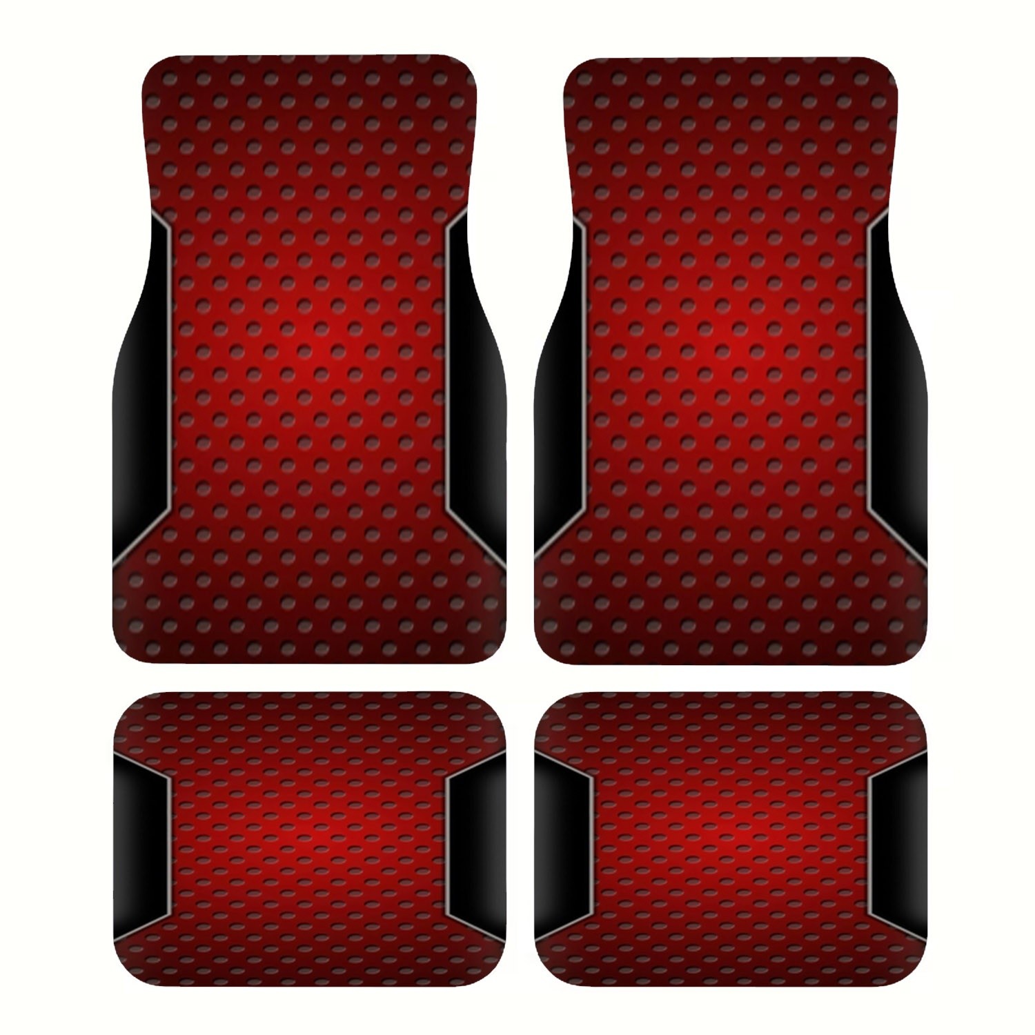 4pcs Car Floor Mats, Red Perfo - огляд і ціна Interior Design Industrial Style